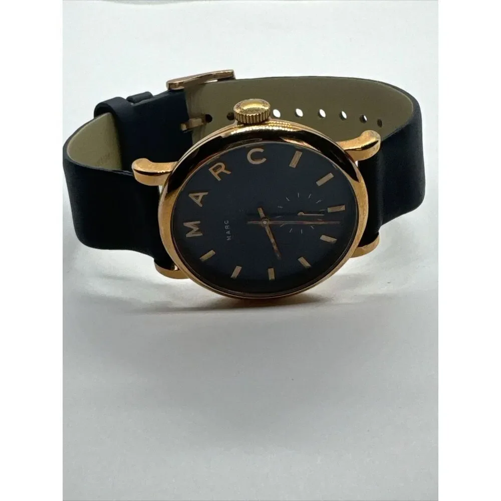 Marc by Marc Jacobs Baker MBM1329 Women's Blue Leather Analog Dial Watch JNA678
